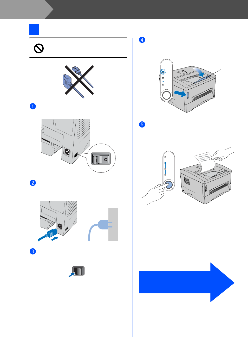 Step 1, Setting up your printer, 4print a test page | Brother HL-1430 User Manual | Page 12 / 23