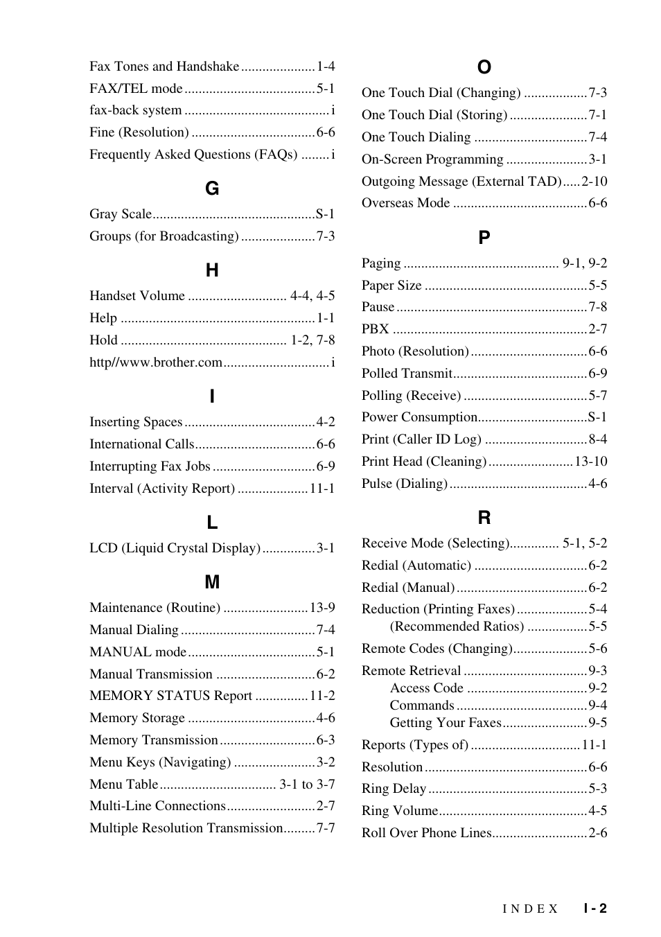 Brother IntelliFAX 1270e User Manual | Page 103 / 108