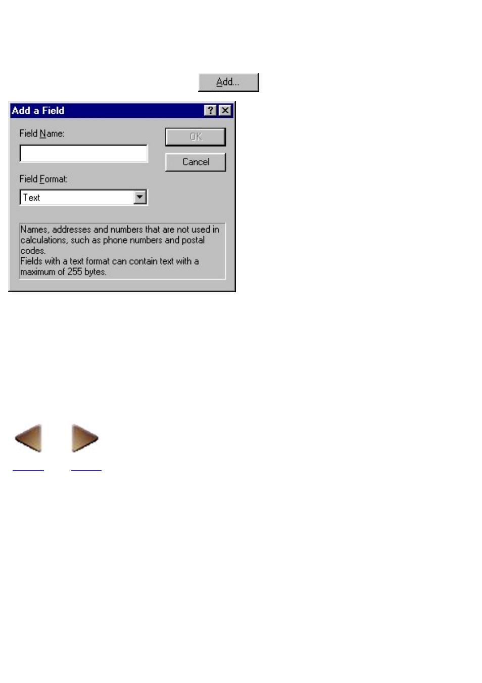 Define the field names and their formats | Brother P-TOUCH 3.1 User Manual | Page 28 / 203