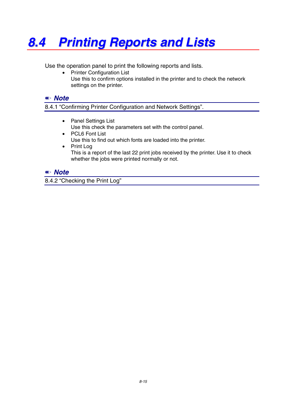 4 printing reports and lists | Brother 4000CN User Manual | Page 161 / 183