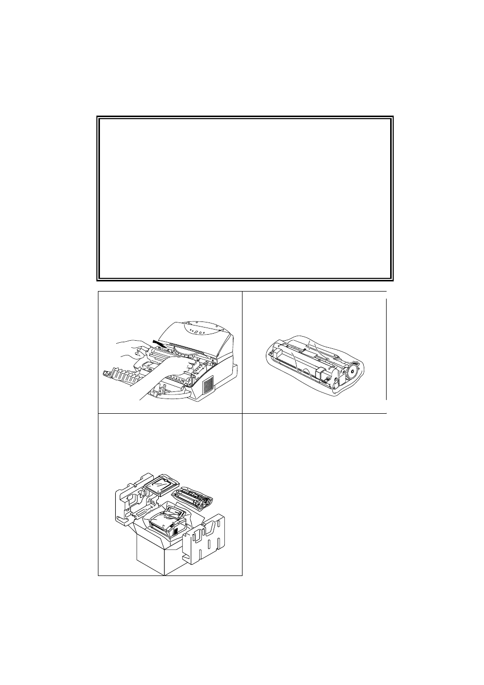 Shipment of the machine, Warning | Brother HL-P2000 User Manual | Page 6 / 89