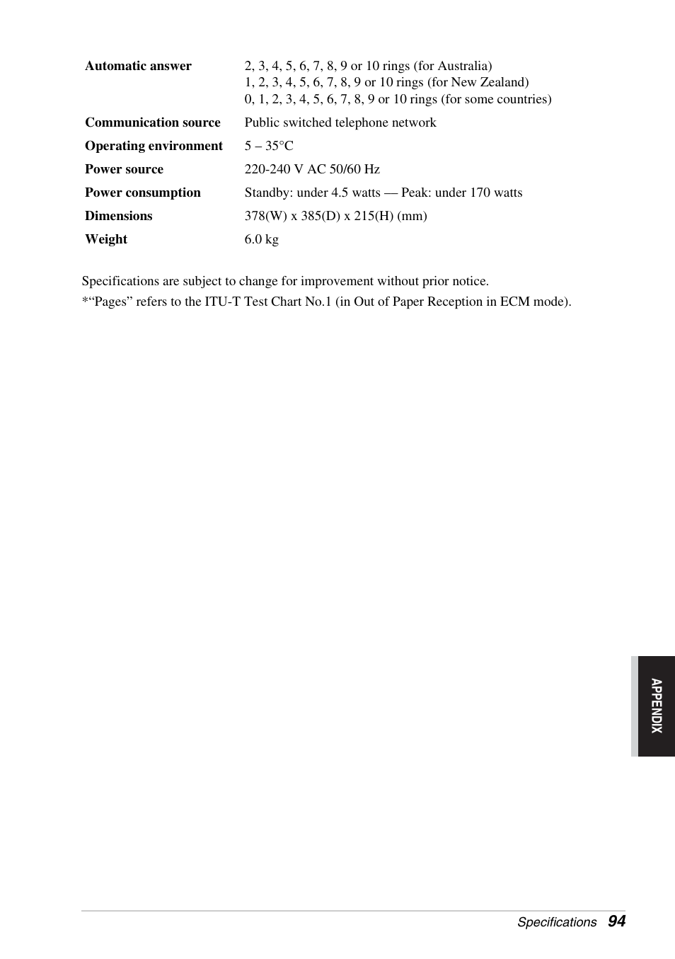 Brother FAX-1030E User Manual | Page 101 / 118