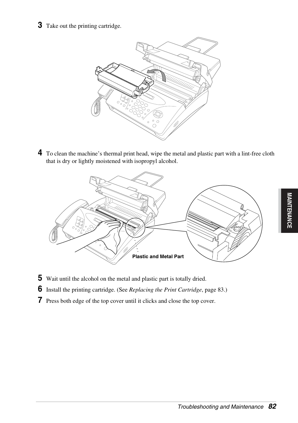 Brother FAX-1030E User Manual | Page 89 / 118
