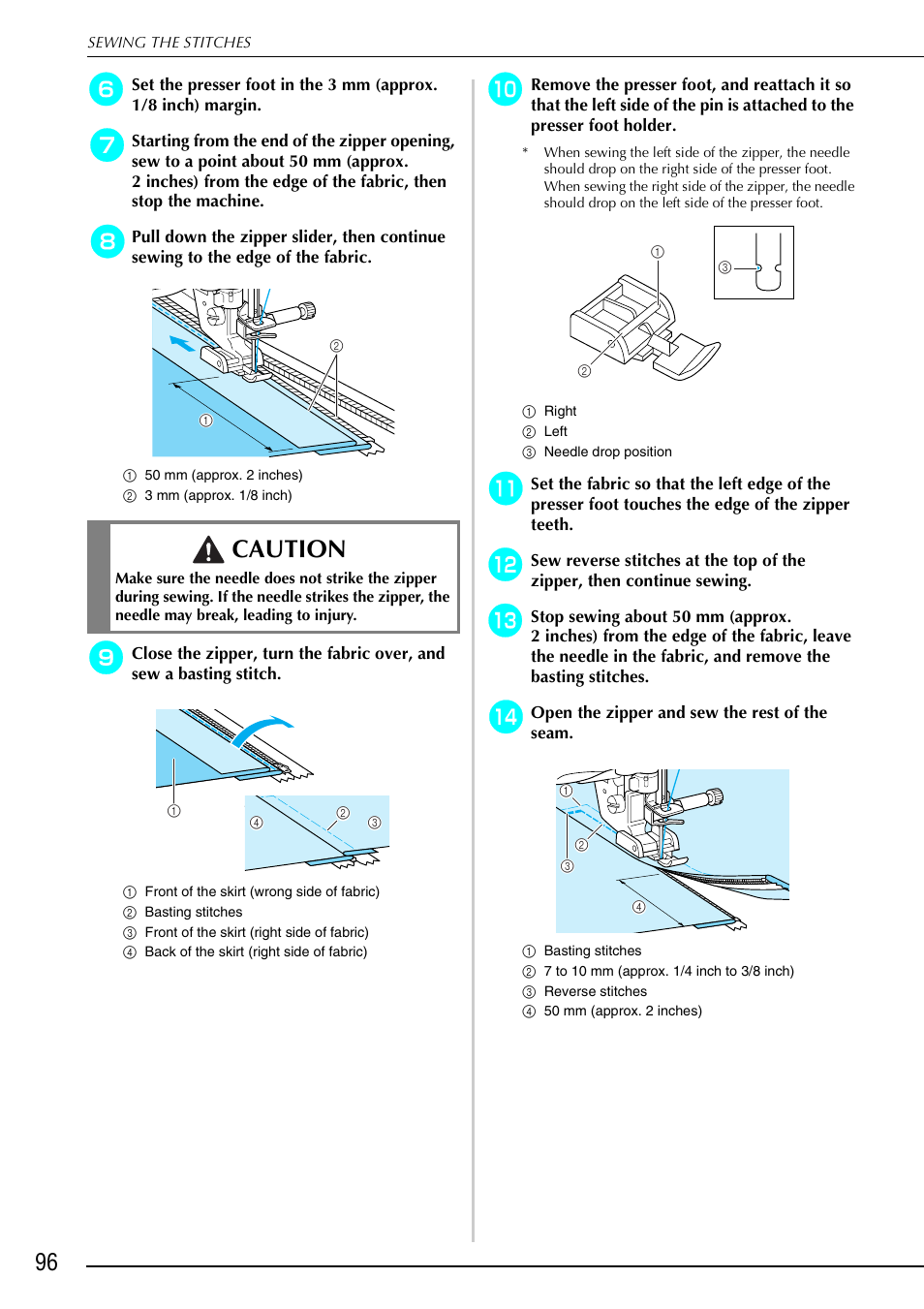 Caution | Brother 882-S90/S91 User Manual | Page 107 / 249