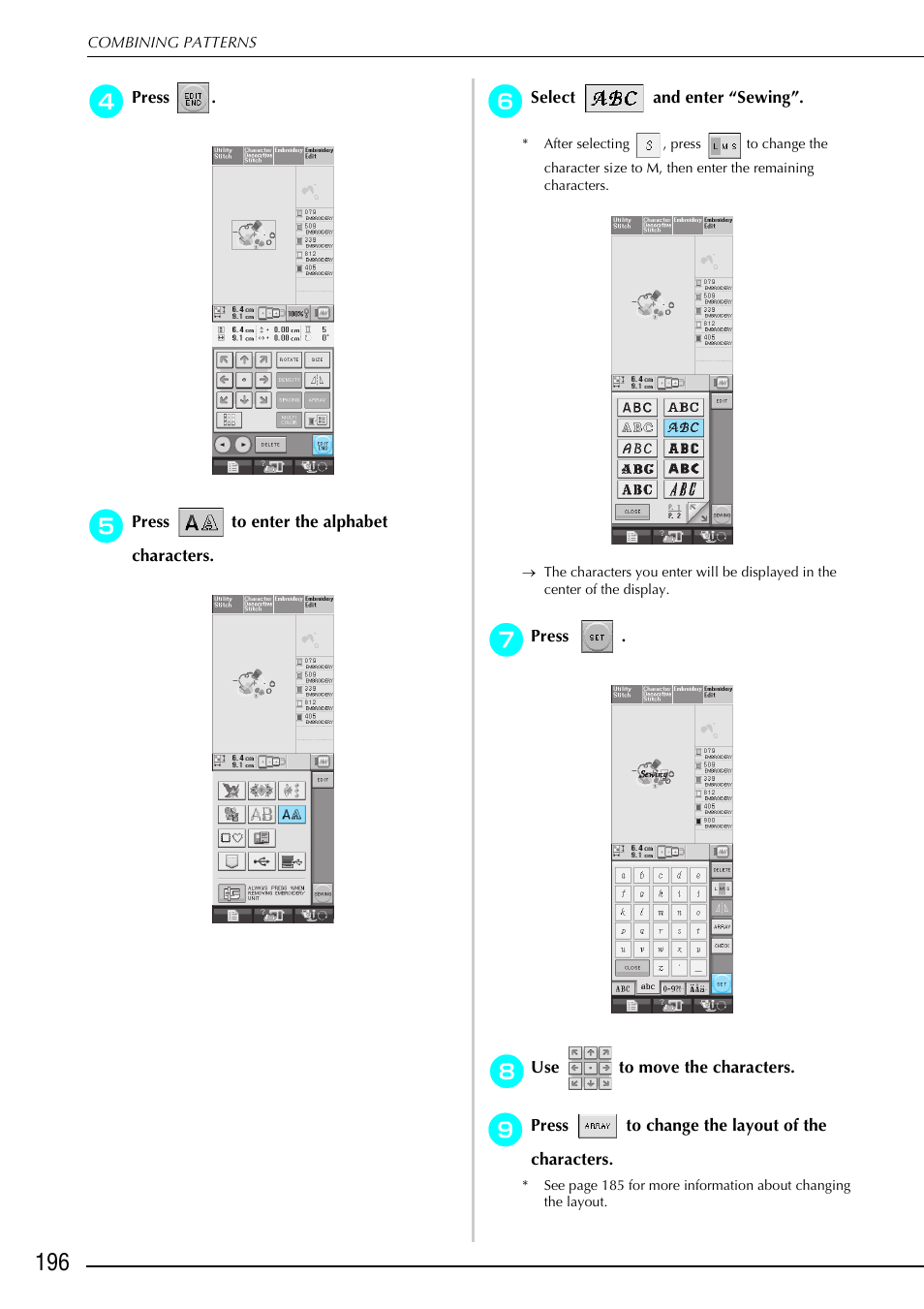 Brother 882-S90/S91 User Manual | Page 207 / 249