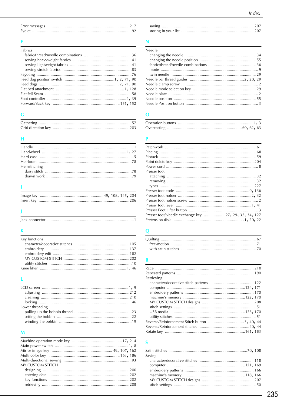 Brother 882-S90/S91 User Manual | Page 246 / 249