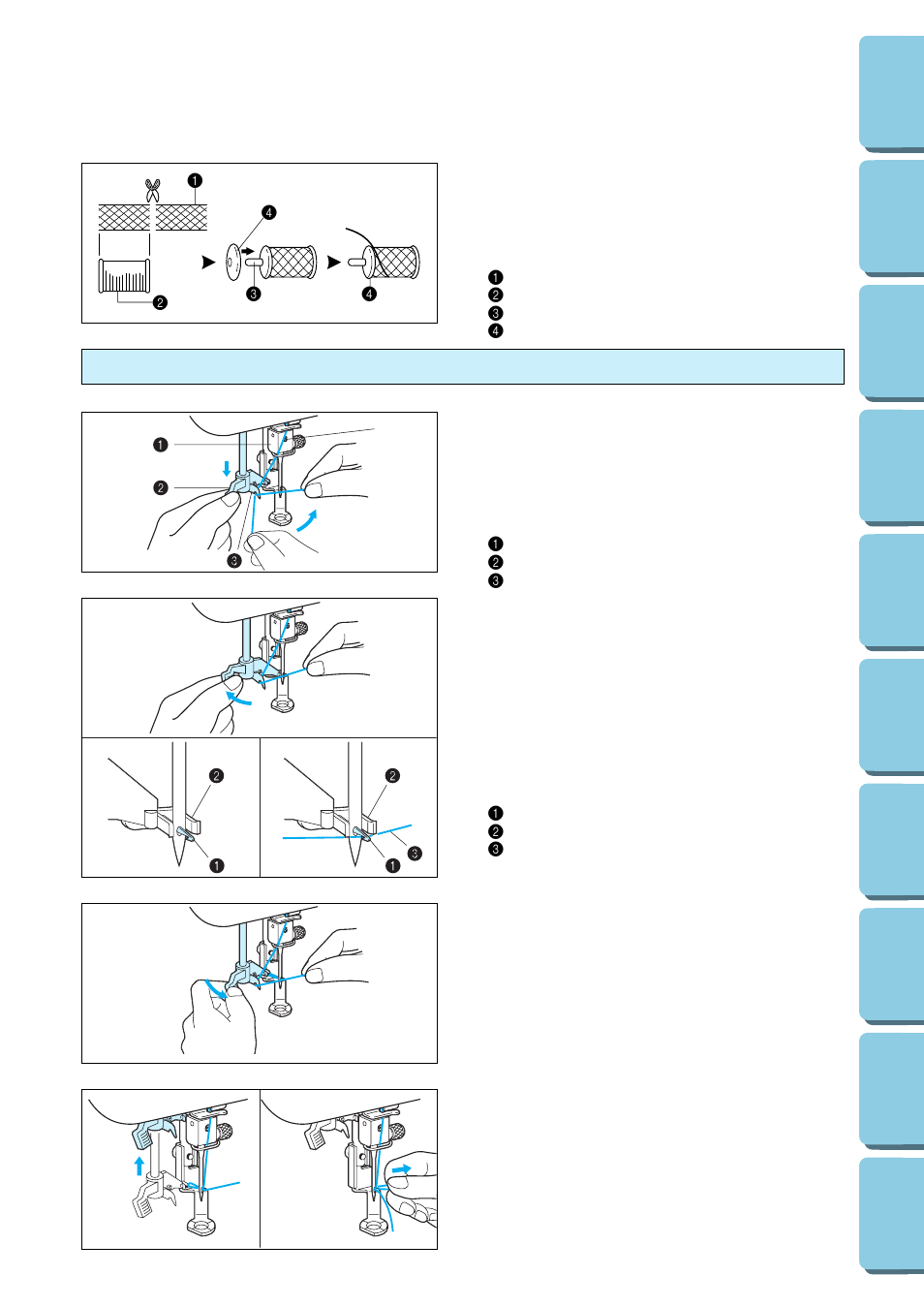 Dispositivo de enhebrado automático de la aguja | Brother PERSONAL EMBROIDERY SYSTEM PE-150 User Manual | Page 92 / 146