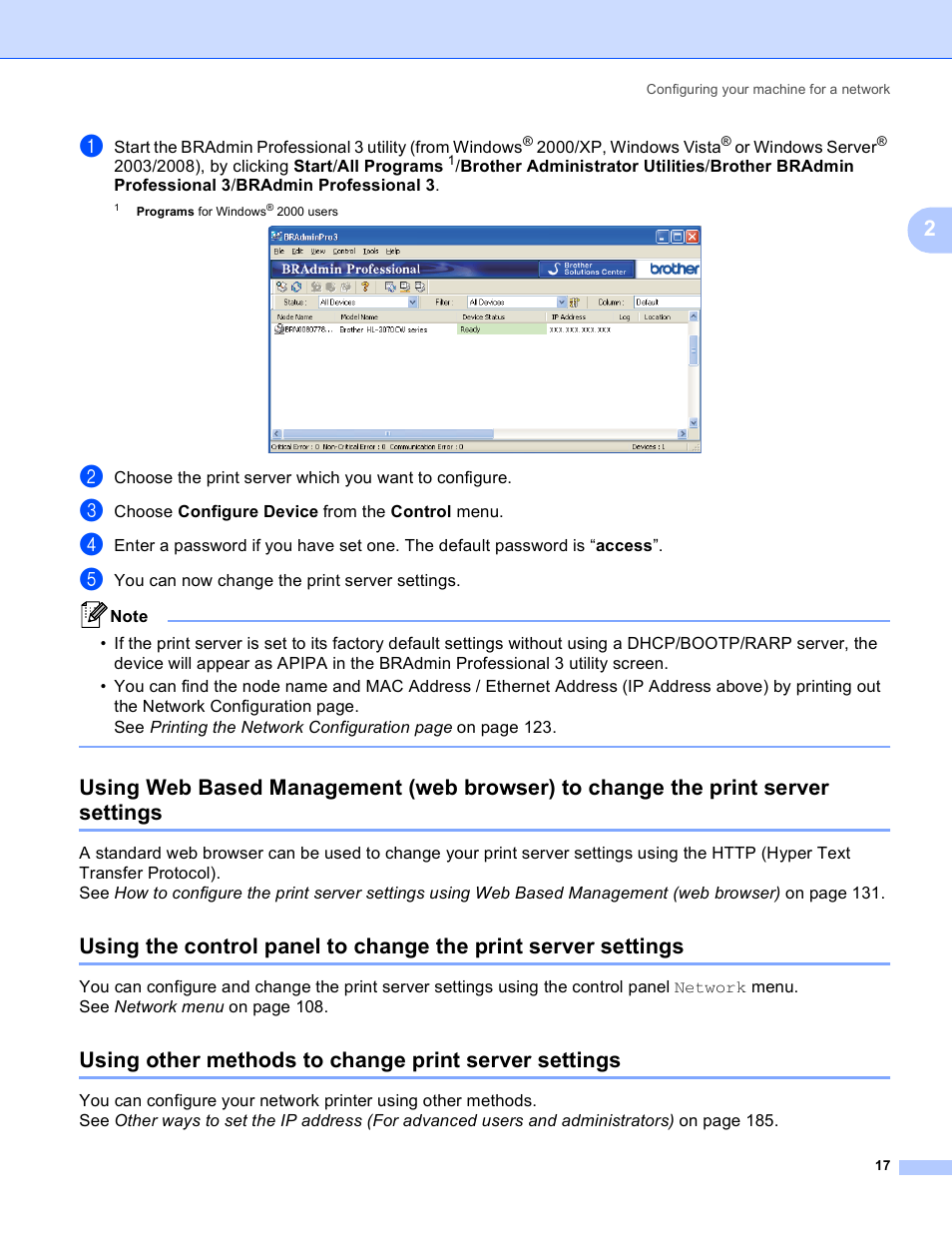 Brother HL 3070CW User Manual | Page 27 / 211