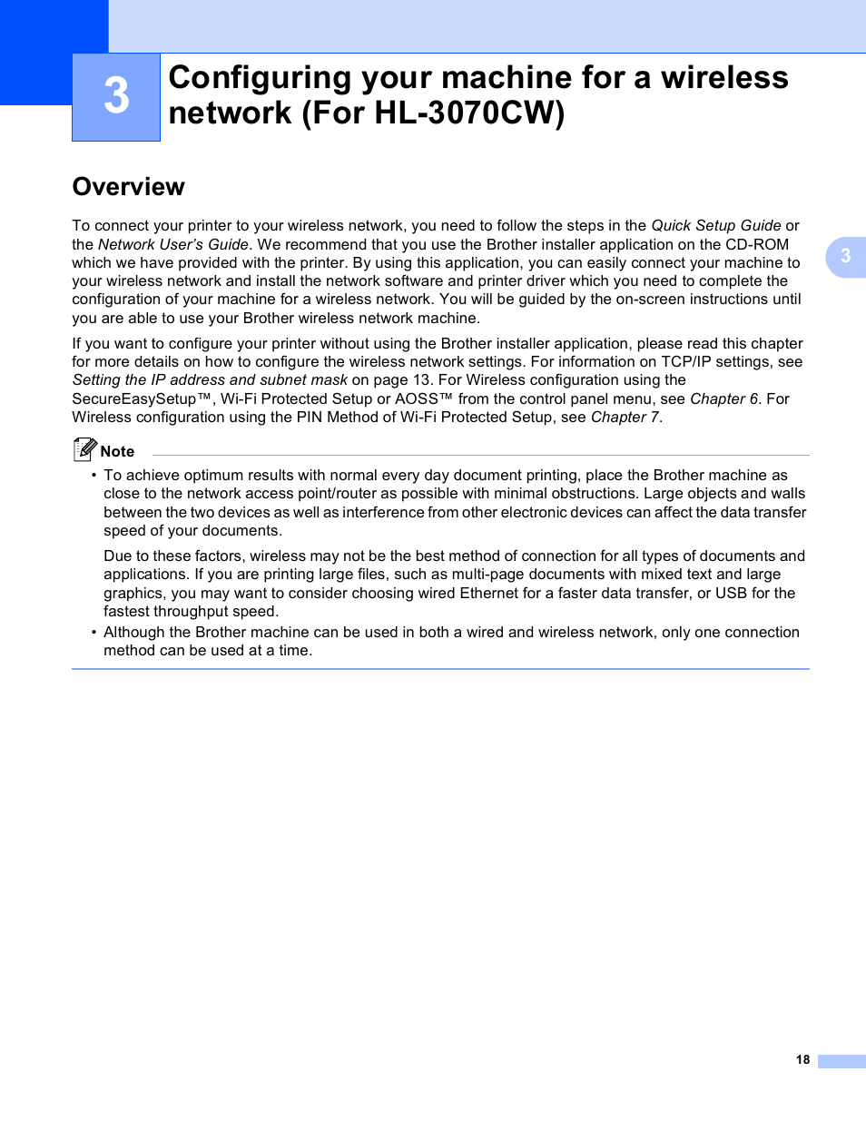 Overview | Brother HL 3070CW User Manual | Page 28 / 211