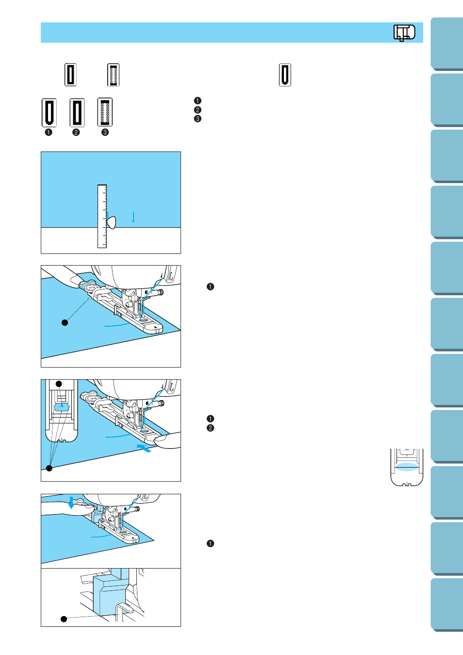 Buttonhole stitches | Brother PE 300S User Manual | Page 51 / 111