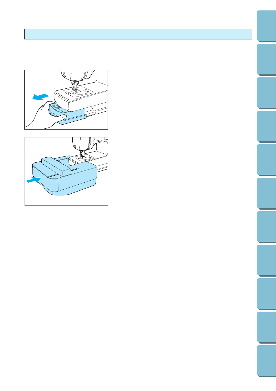Attaching the embroidery unit | Brother PE 300S User Manual | Page 66 / 111
