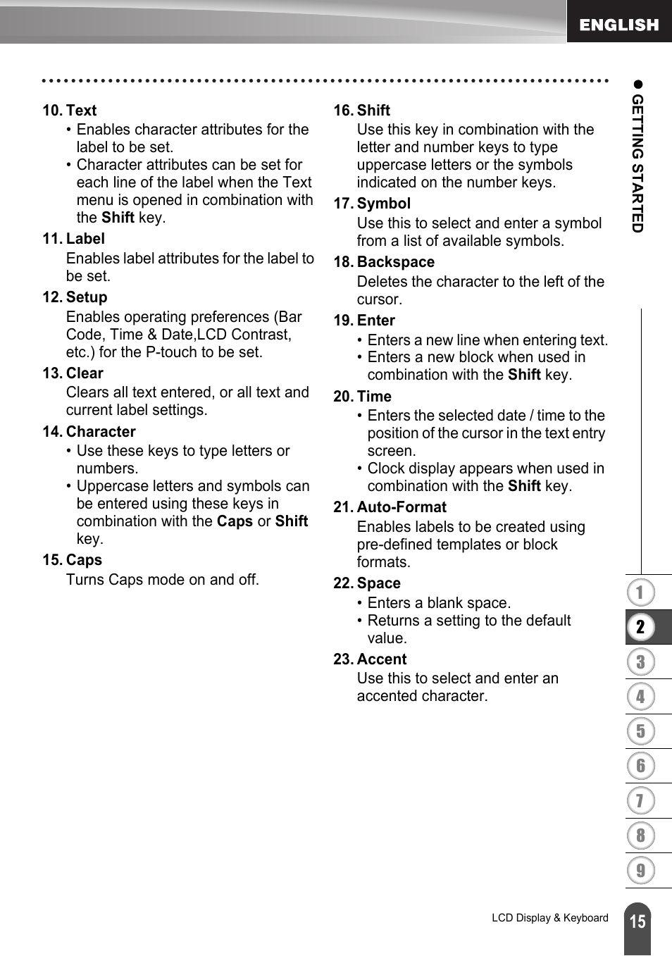 Brother LW6091001 User Manual | Page 19 / 84