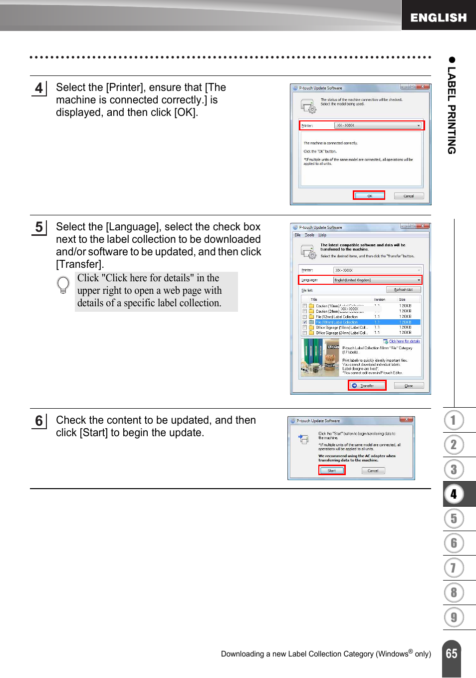 Brother LW6091001 User Manual | Page 69 / 84