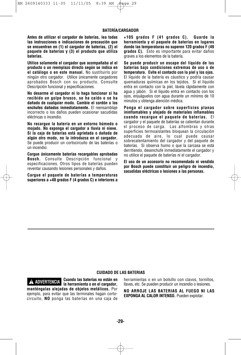 Bosch PS10 User Manual | Page 29 / 40