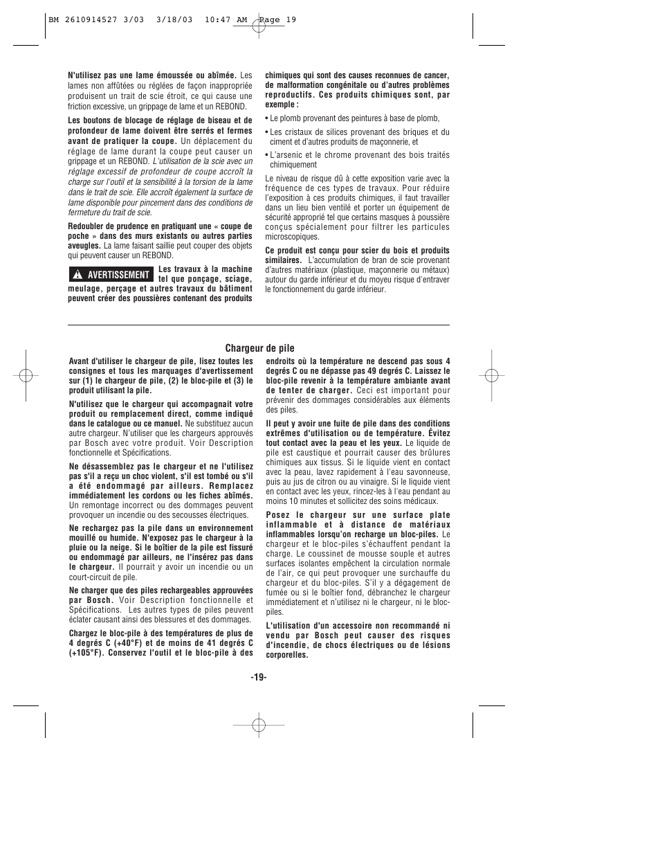 Bosch 1662 User Manual | Page 19 / 44