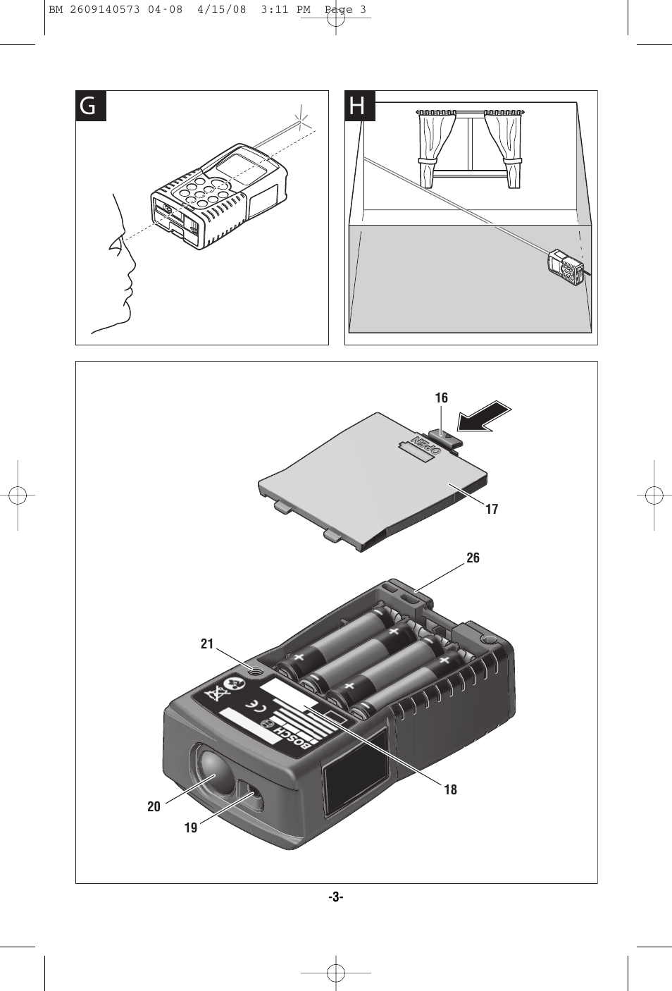 Bosch DLR165 User Manual | Page 3 / 32