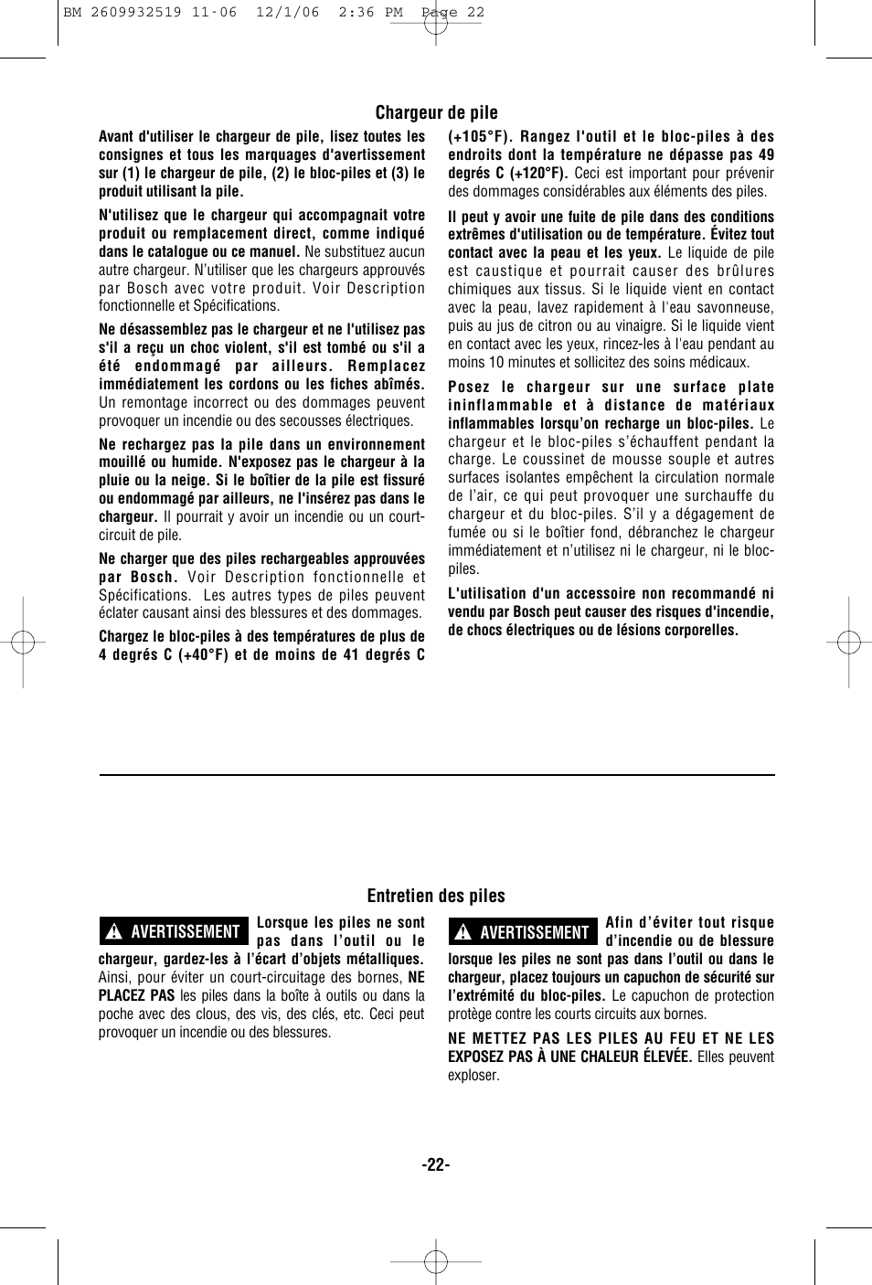 Bosch 15618 User Manual | Page 22 / 56