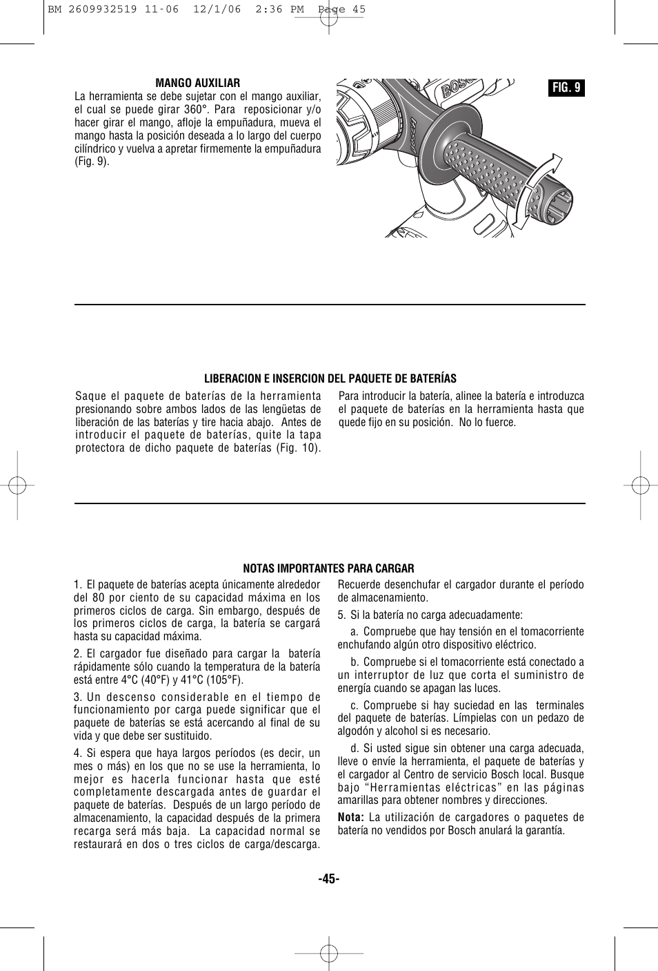Bosch 15618 User Manual | Page 45 / 56