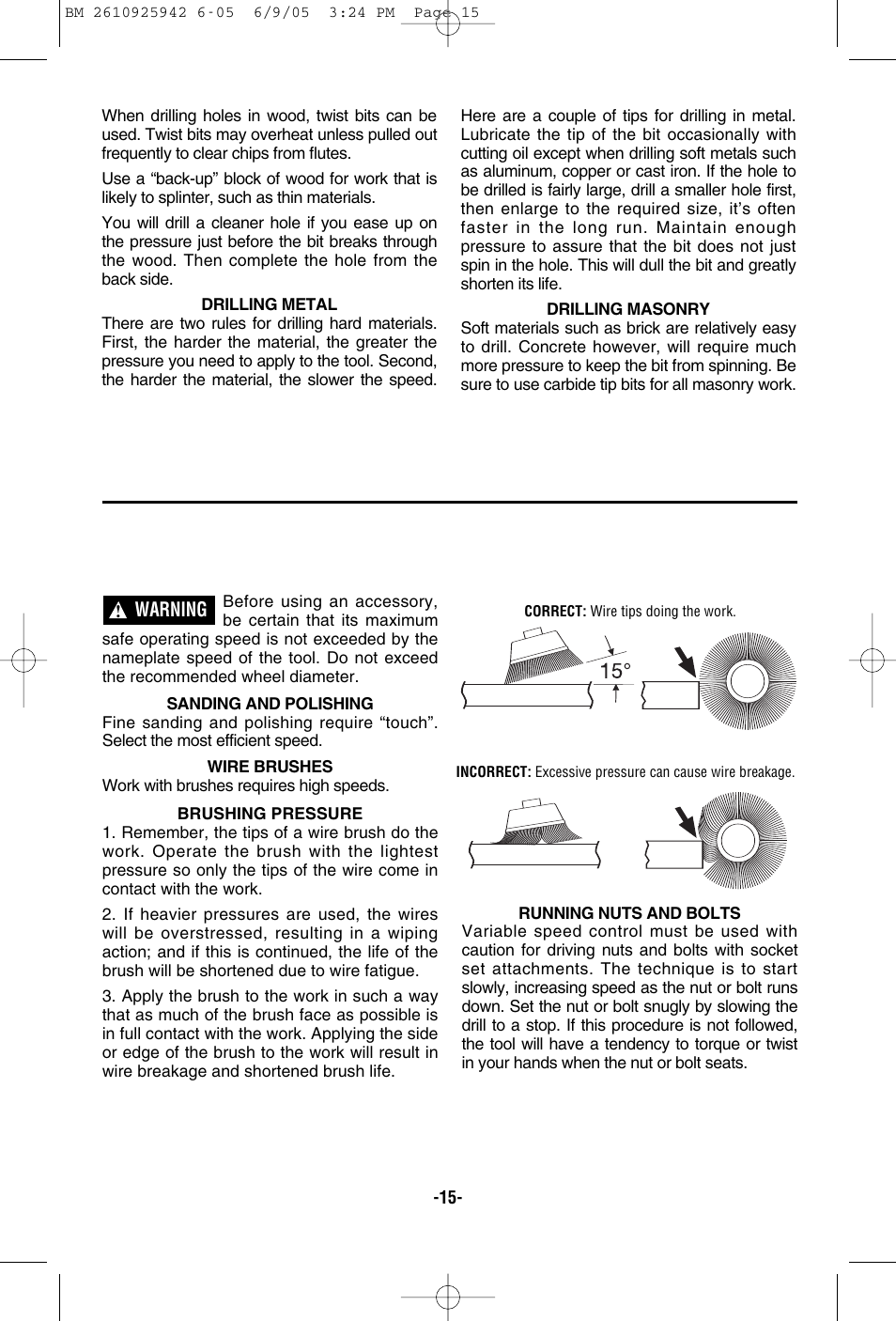 Bosch 33614 User Manual | Page 15 / 52