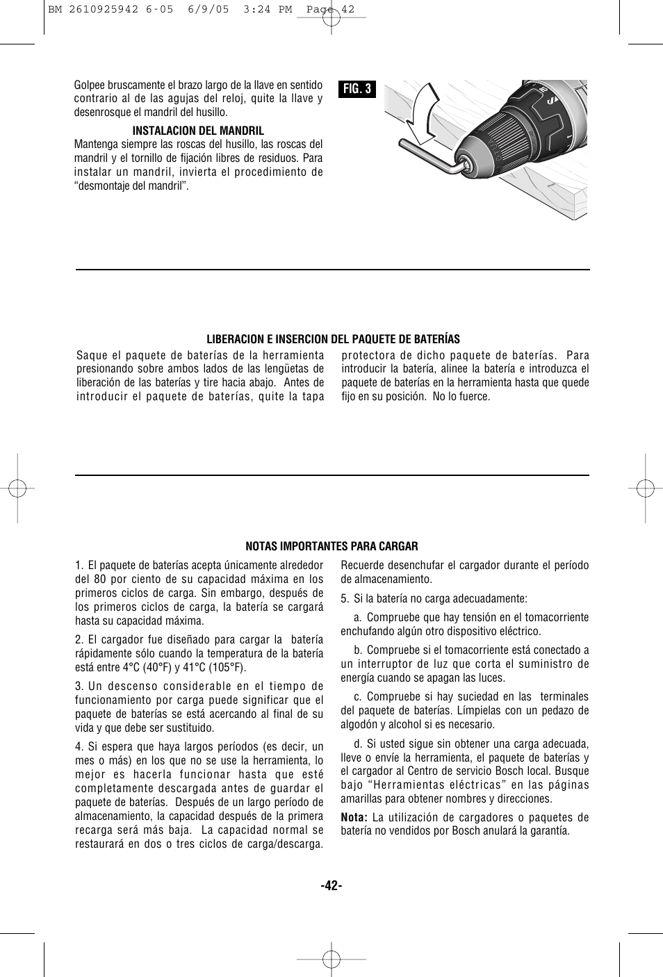 Bosch 33614 User Manual | Page 42 / 52