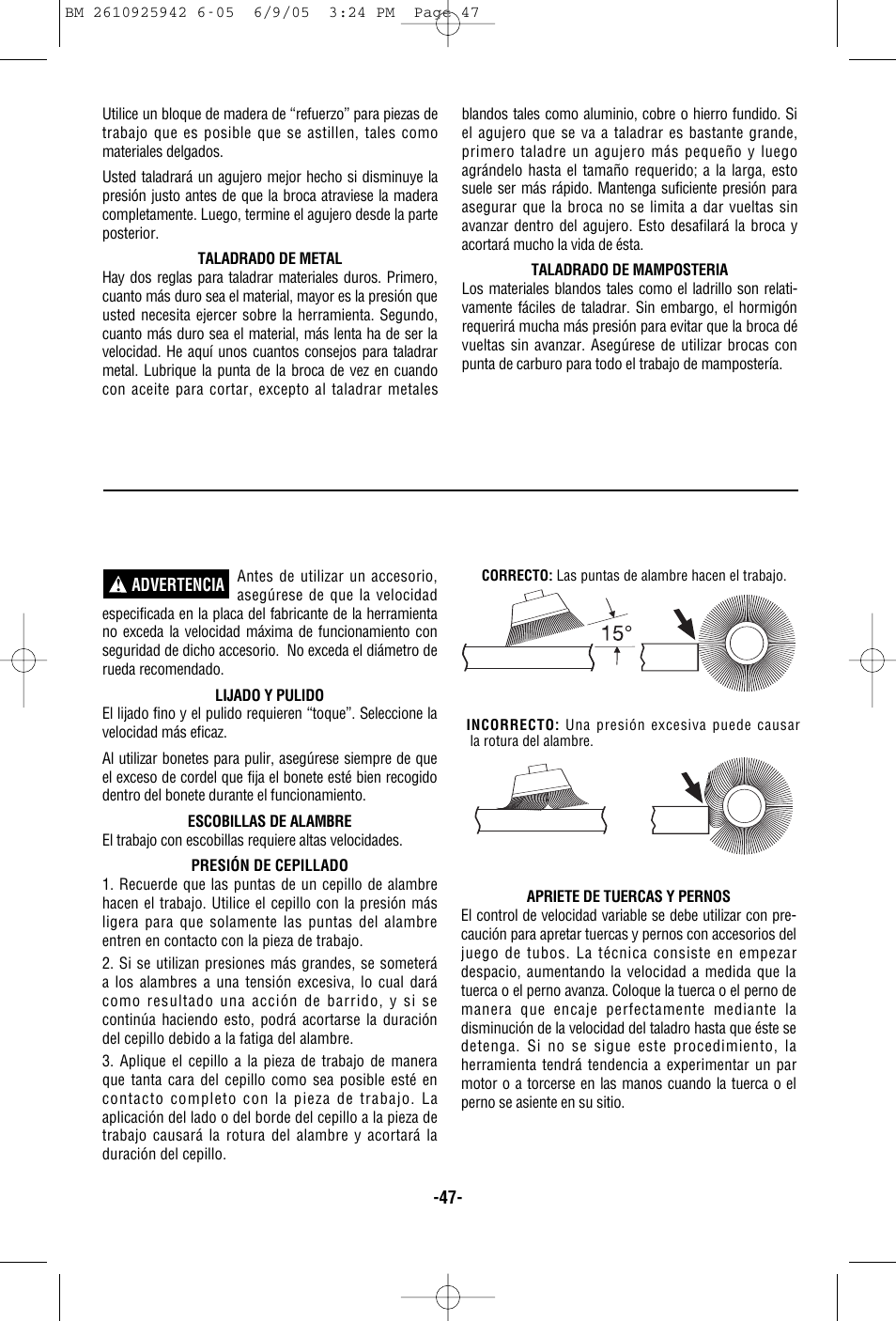 Bosch 33614 User Manual | Page 47 / 52