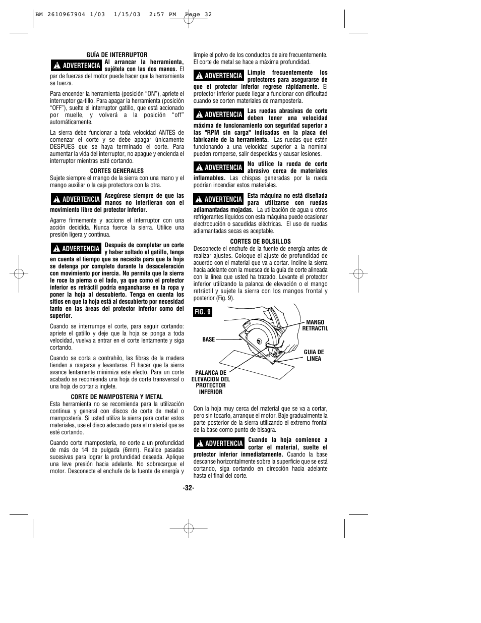 Bosch 1655 User Manual | Page 32 / 36