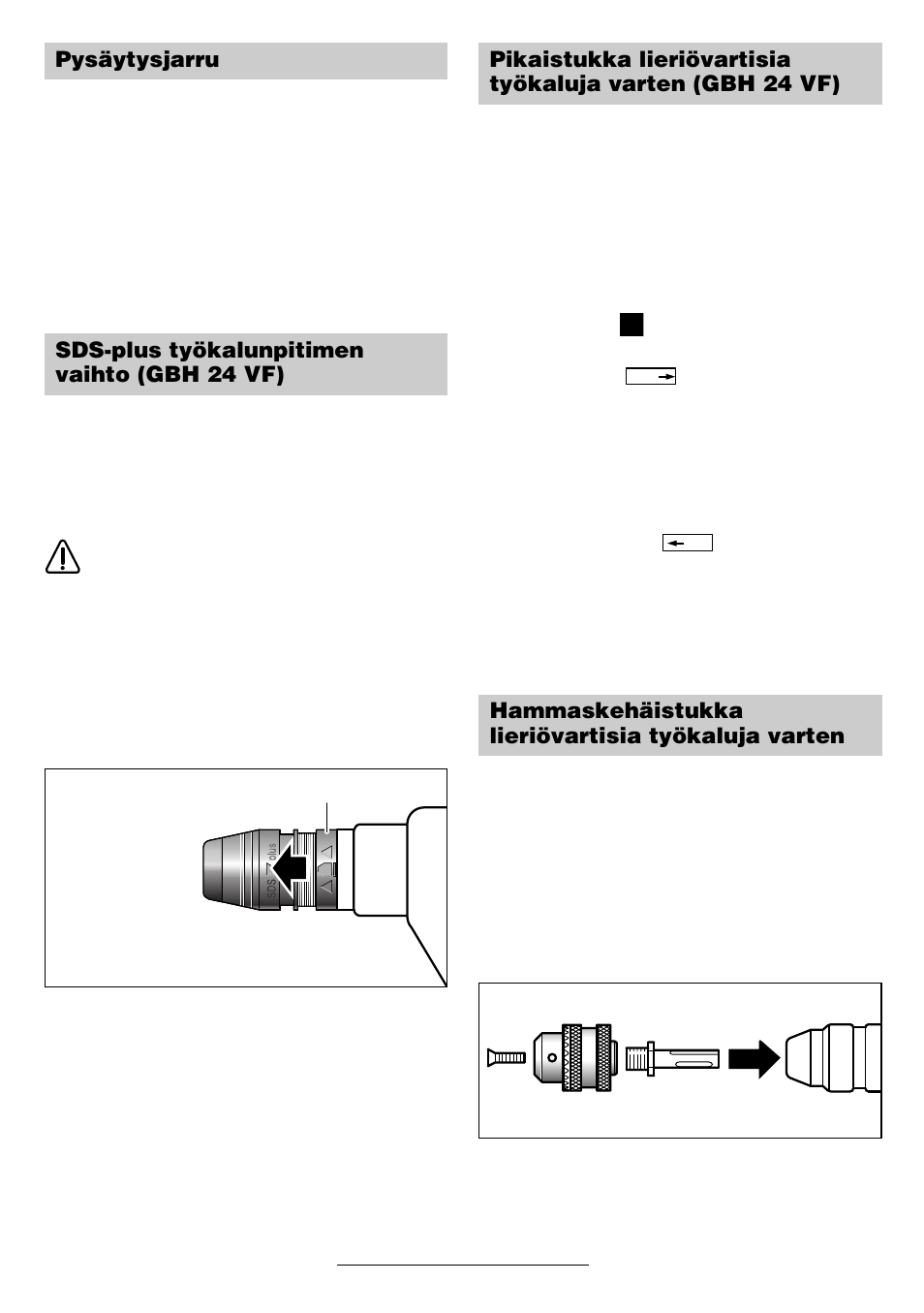 Bosch GBH 24 V User Manual | Page 67 / 82
