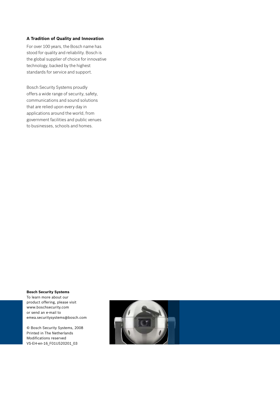 Bosch MIC412 User Manual | Page 20 / 20