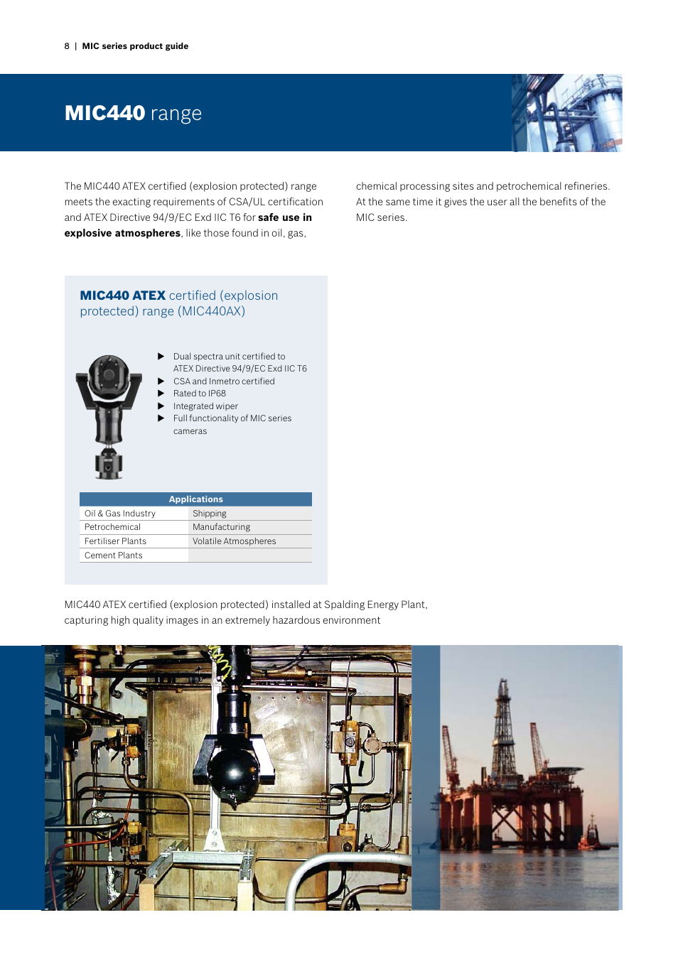 Mic440 range | Bosch MIC412 User Manual | Page 8 / 20