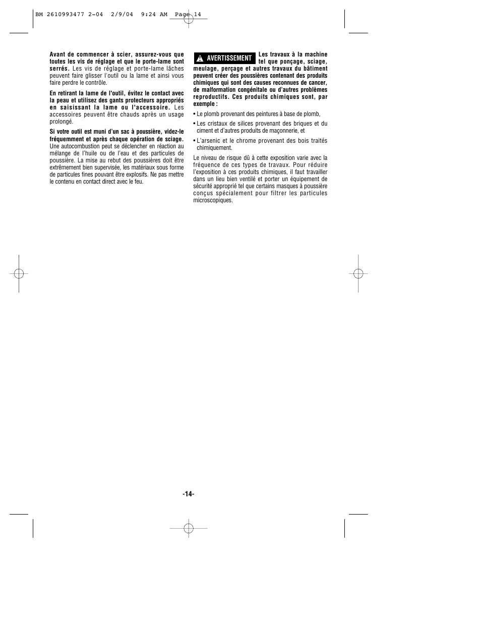 Bosch 1587DVS User Manual | Page 14 / 32