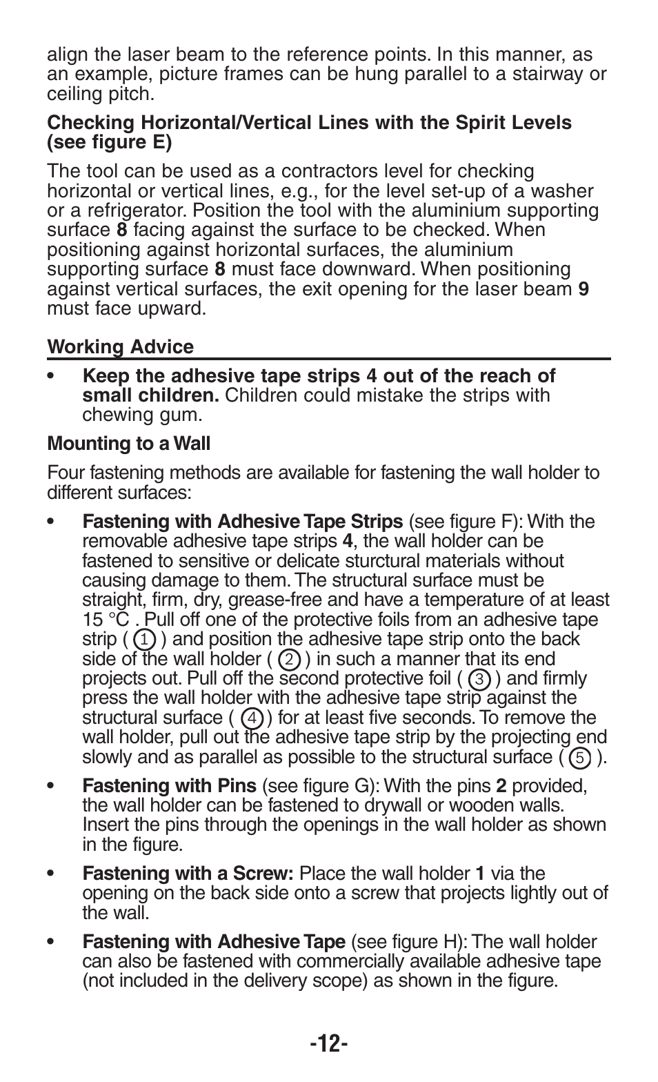 Bosch GPLL5 User Manual | Page 12 / 36