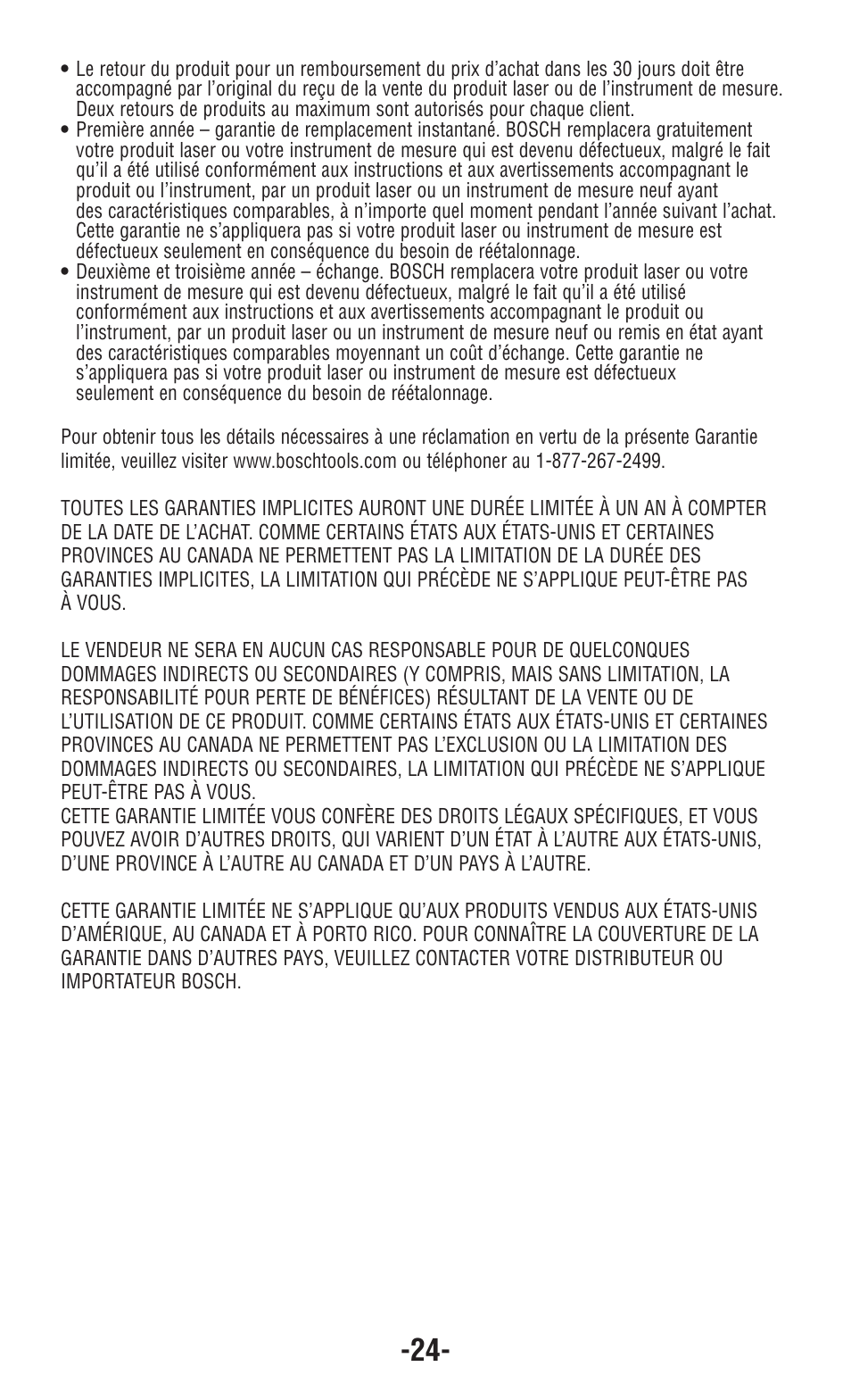 Bosch GPLL5 User Manual | Page 24 / 36