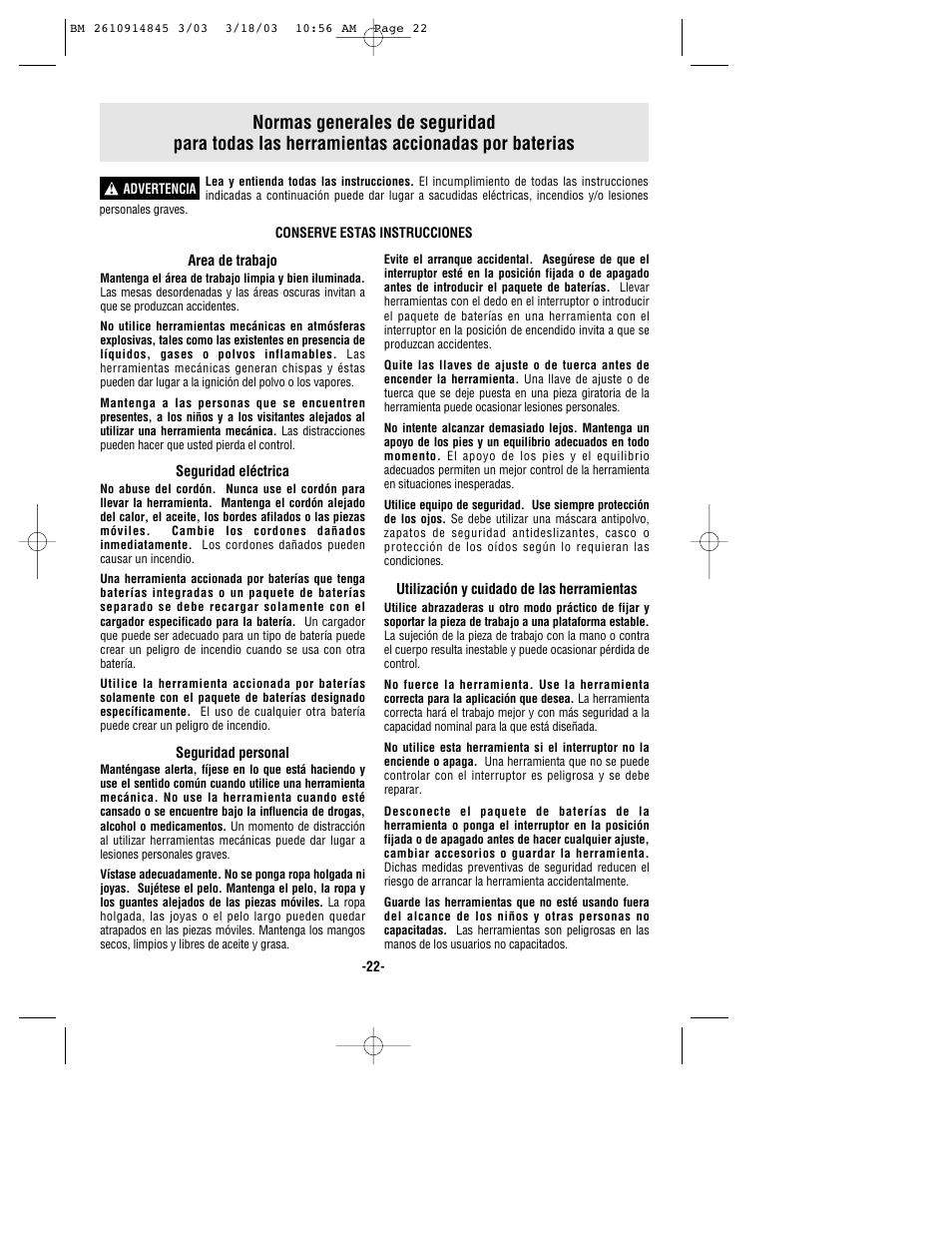 Bosch 12524 User Manual | Page 22 / 32