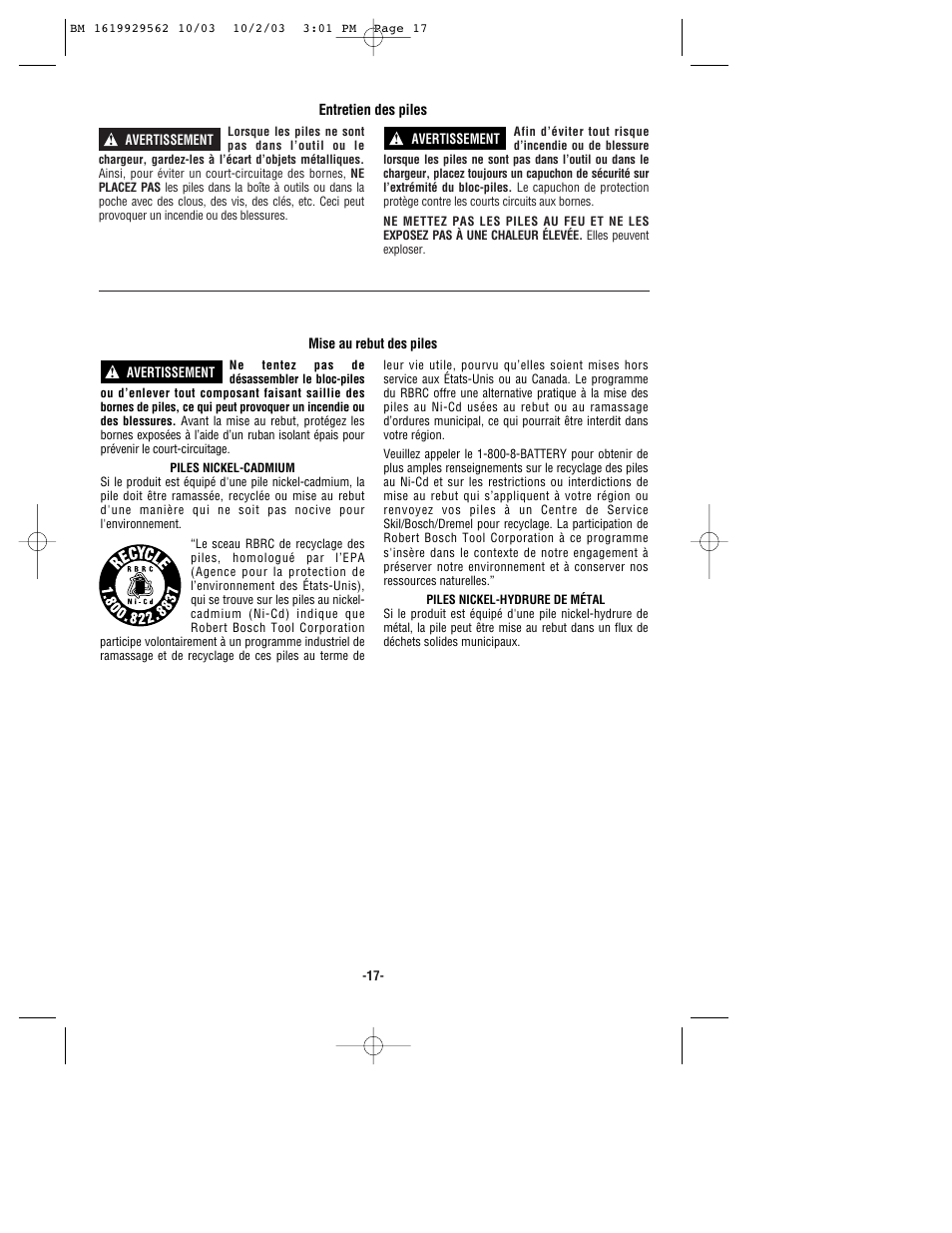 Bosch 11524 User Manual | Page 17 / 40