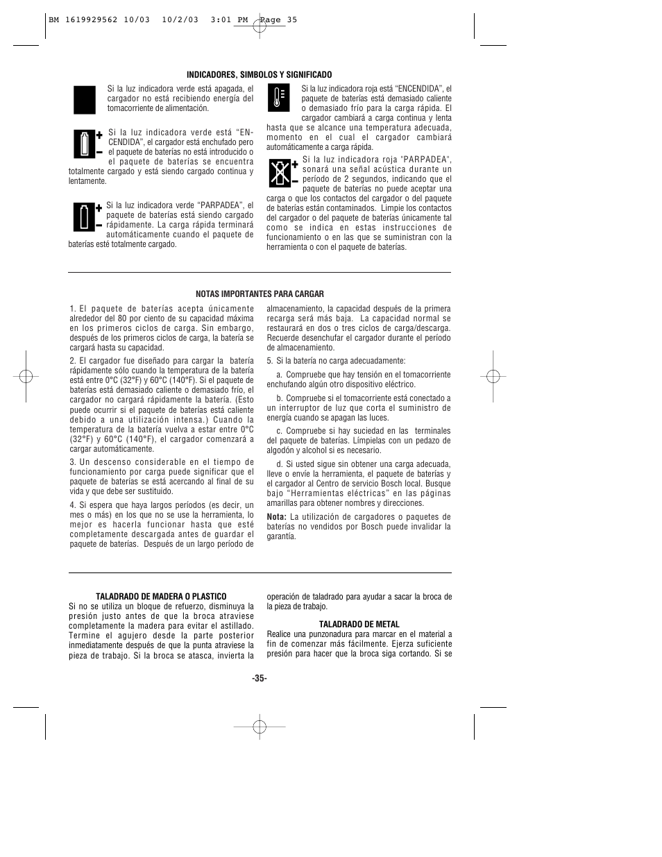 Bosch 11524 User Manual | Page 35 / 40
