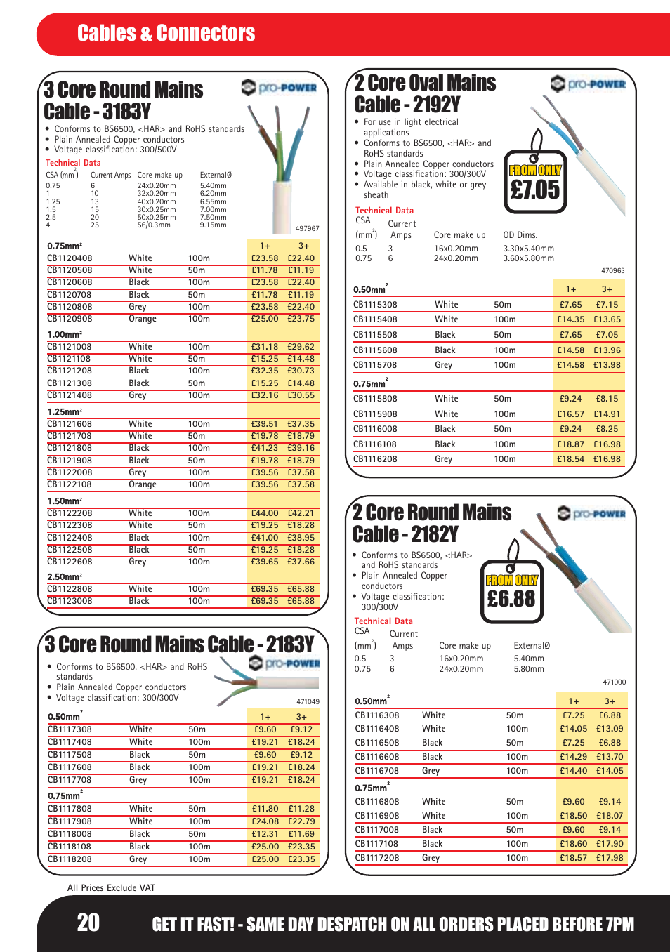 Cables & connectors | Bosch LHM0610 User Manual | Page 20 / 148