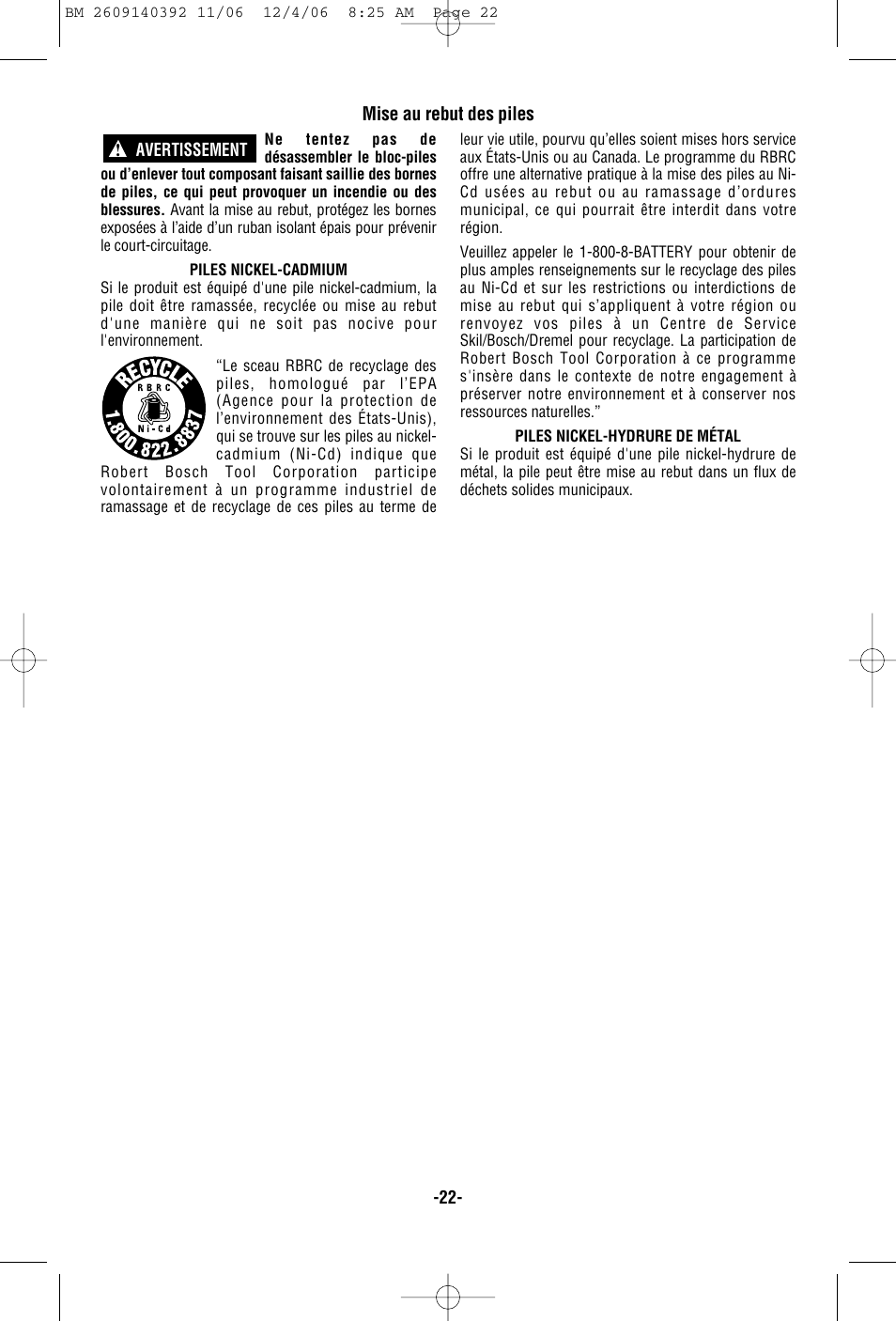 Bosch 34612 User Manual | Page 22 / 52