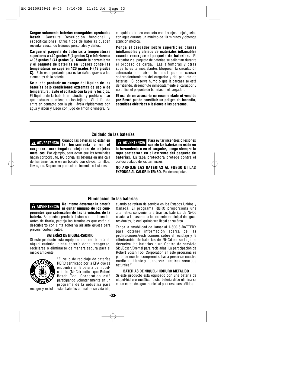 Bosch 53518 User Manual | Page 33 / 44