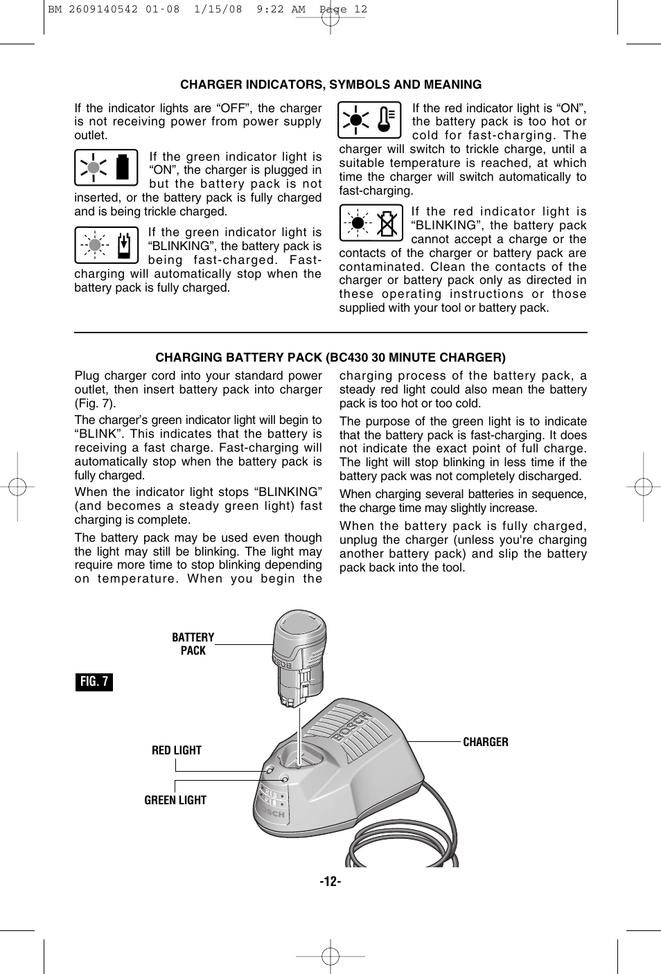 Bosch PS20 User Manual | Page 12 / 40