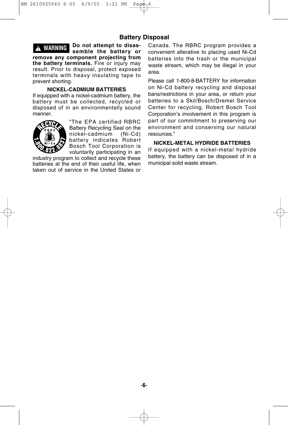 Bosch 13614 User Manual | Page 6 / 18