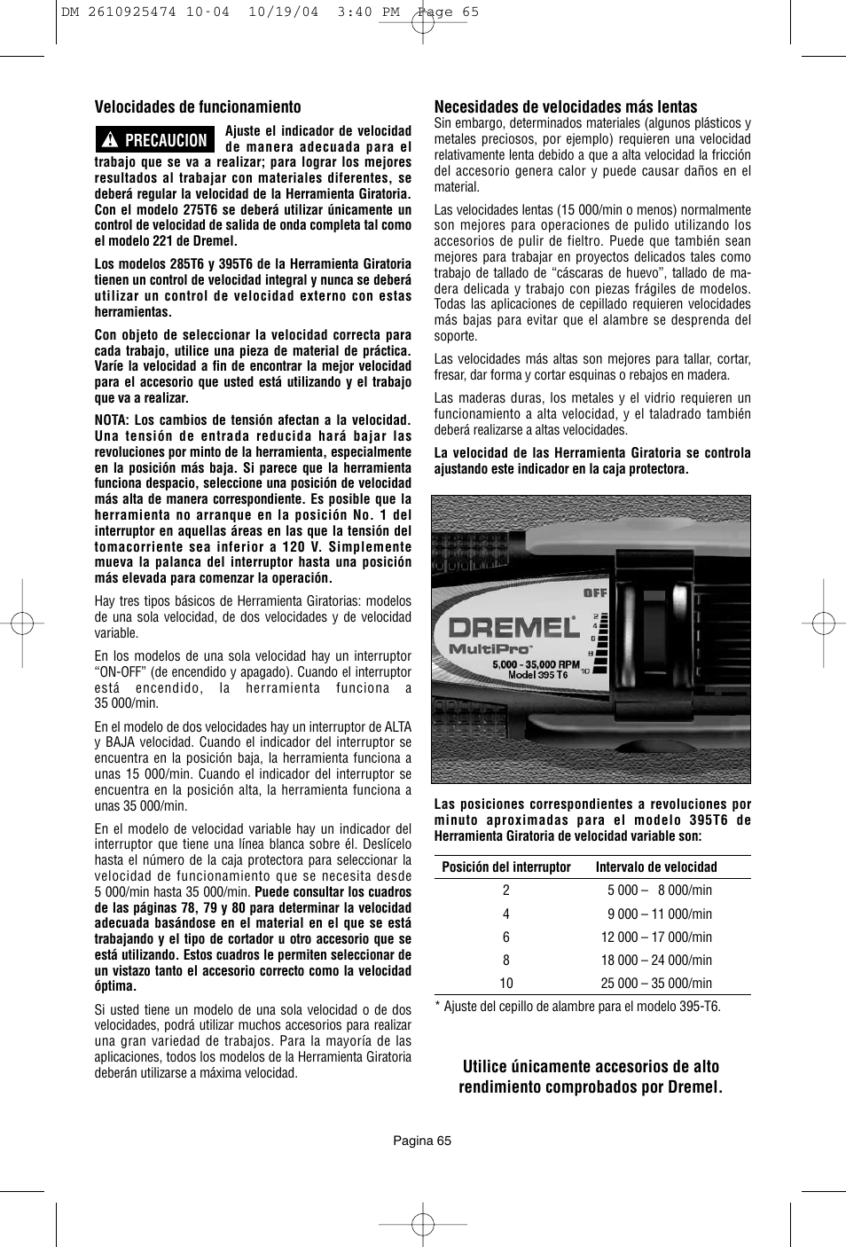 Bosch 275T6 User Manual | Page 65 / 92