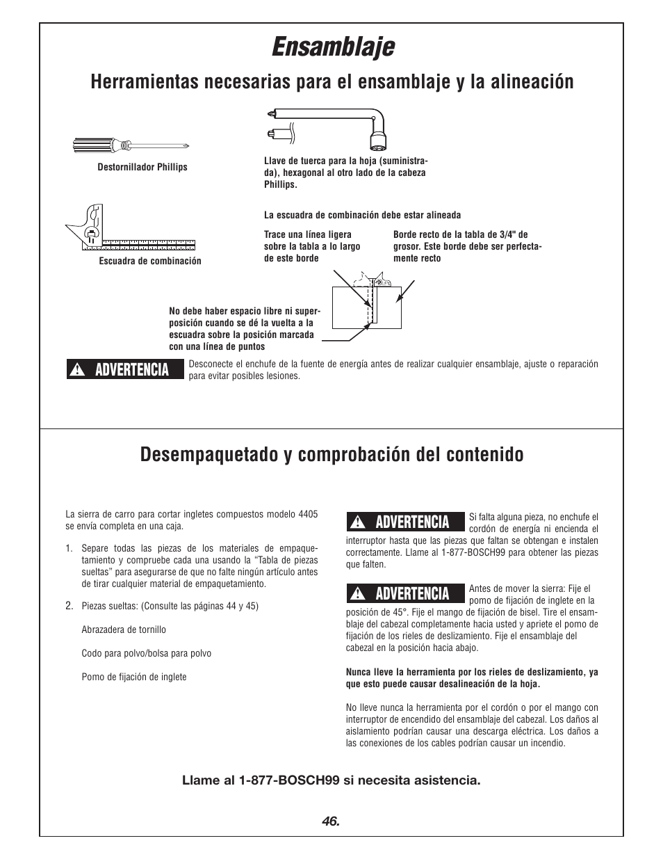Bosch 4405 User Manual | Page 46 / 112