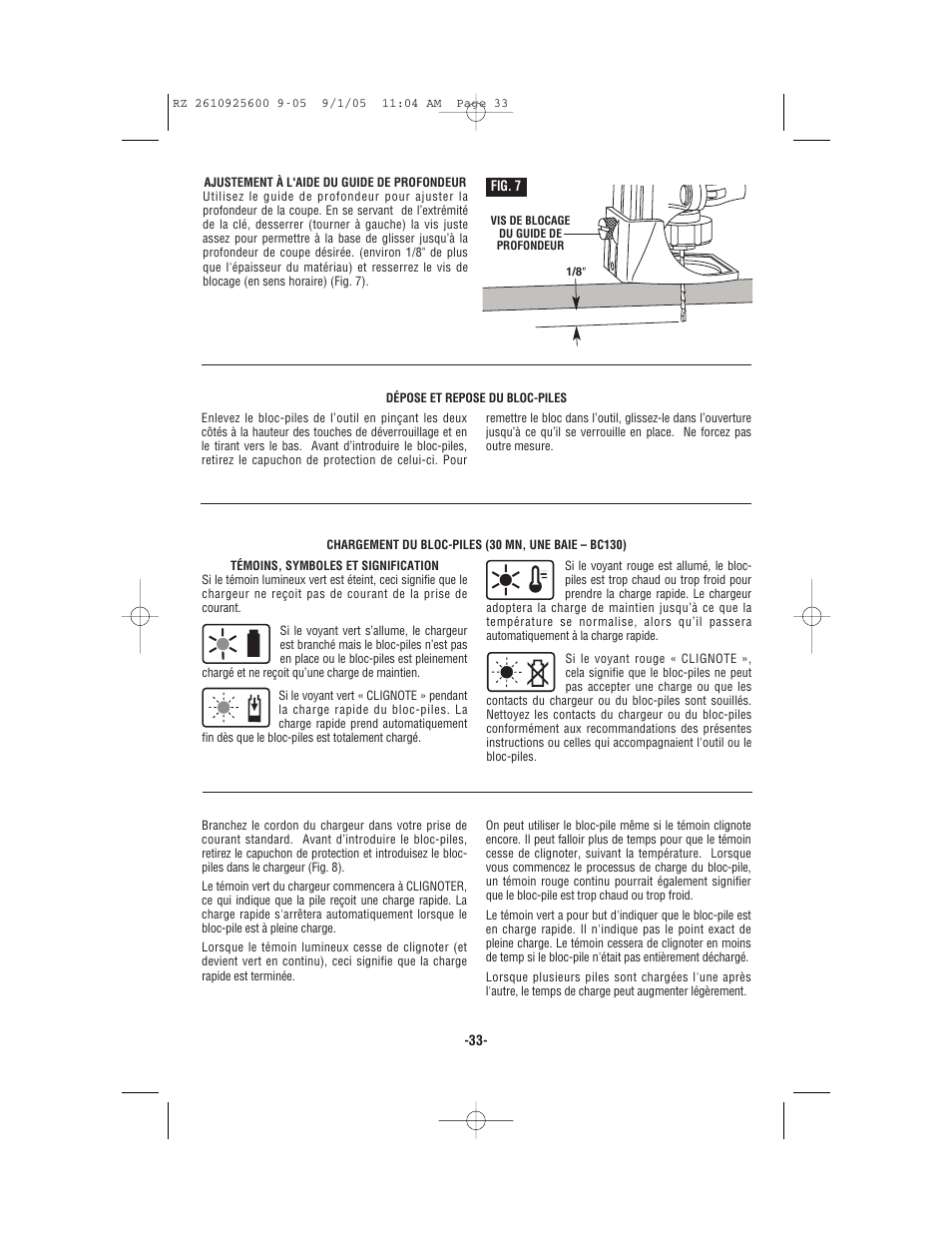 Bosch ROTOZIP RZ18V User Manual | Page 33 / 64
