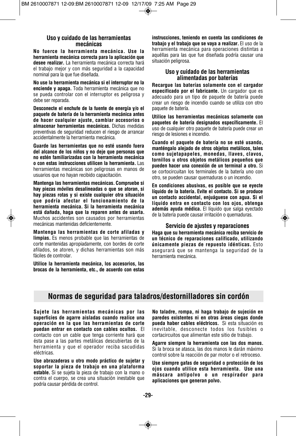 Bosch PS21 User Manual | Page 29 / 44