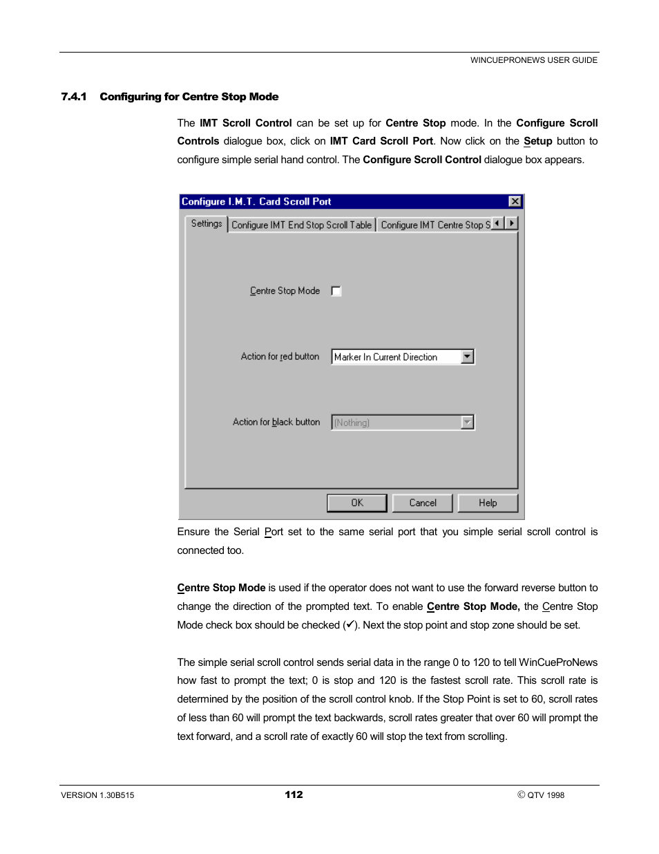 Autocue WinCue Pro News User Manual | Page 112 / 135