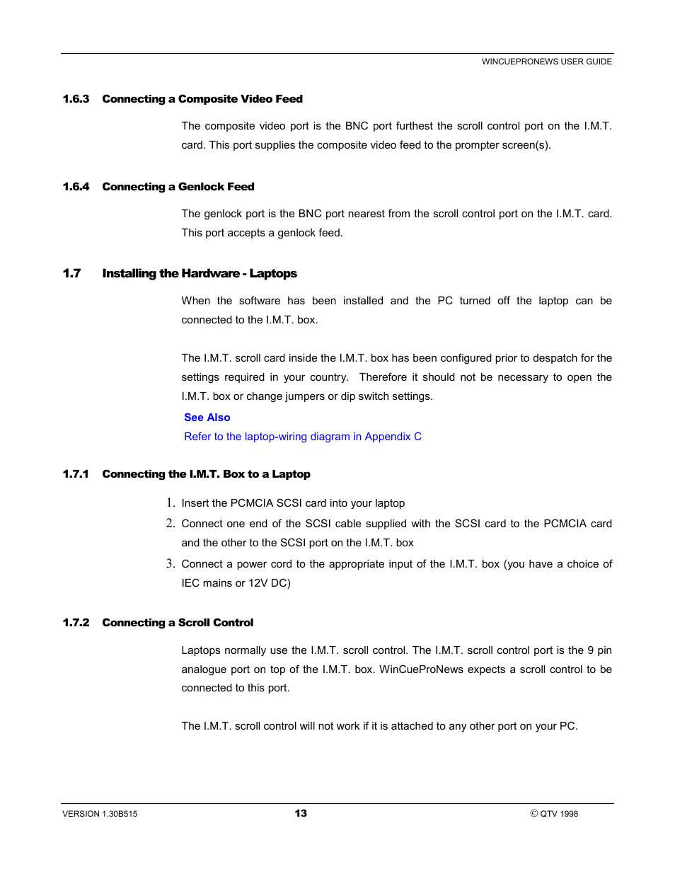 Autocue WinCue Pro News User Manual | Page 13 / 135