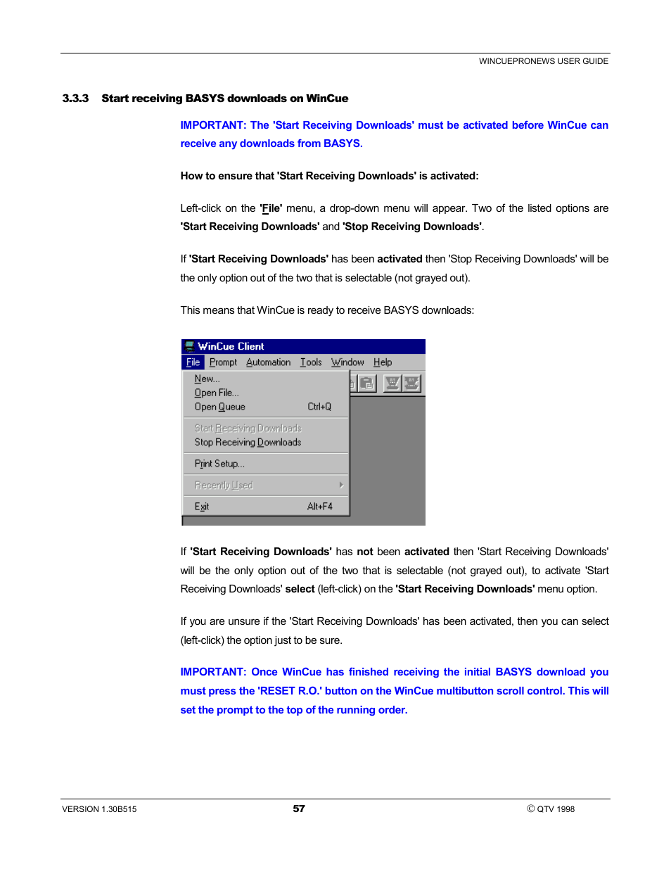 Autocue WinCue Pro News User Manual | Page 57 / 135