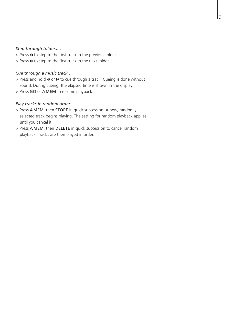 Bang & Olufsen BeoSound 3 - User Guide User Manual | Page 9 / 20