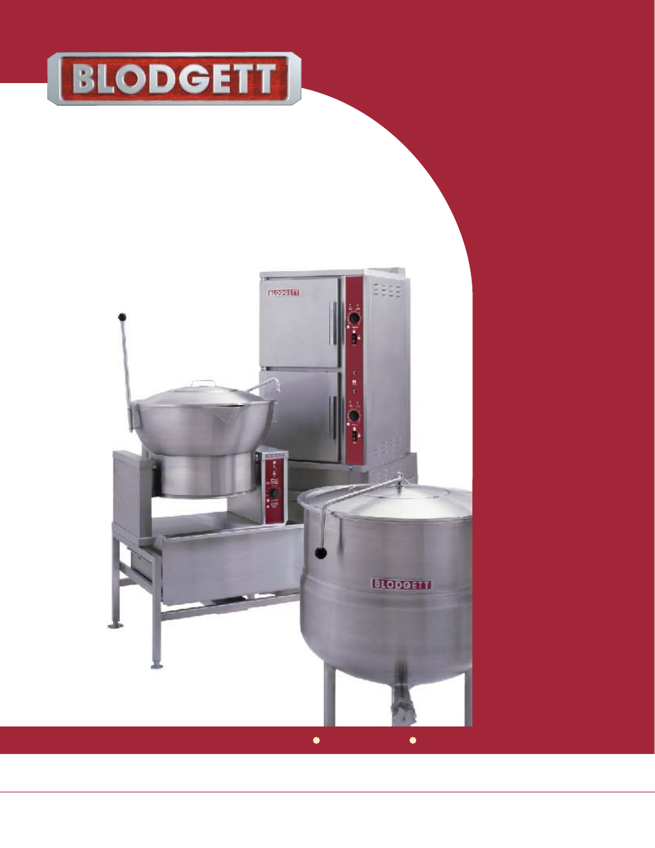 Convection steamers • kettles • braising pans | Blodgett CONVECTION STEAMERS KETTLES BRAISING PANS User Manual | Page 12 / 12