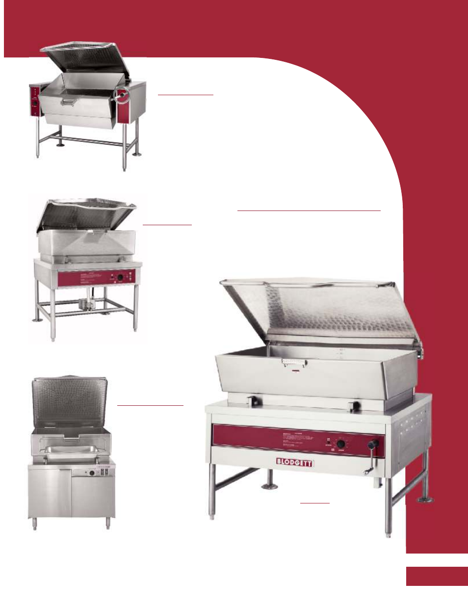 Manual, gearbox, power, & hydraulic tilt | Blodgett CONVECTION STEAMERS KETTLES BRAISING PANS User Manual | Page 9 / 12
